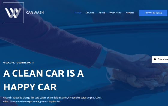 Car Wash — Automotive Automotive & Trade Services website design preview