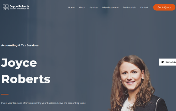 Chartered Accountant — Legal & Finance Business website design preview