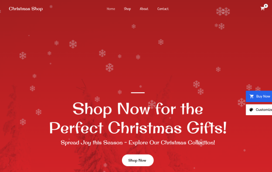 Christmas Store — Home, Kids & Pets eCommerce website design preview