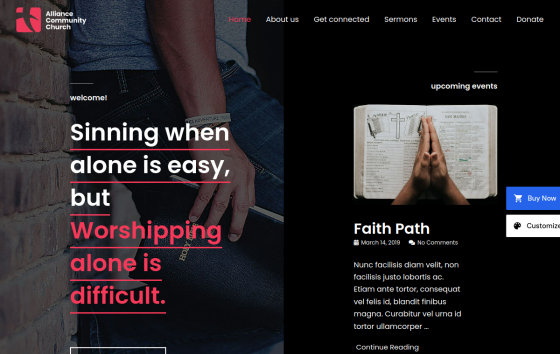 Church — Churches & Ministries Religion website design preview