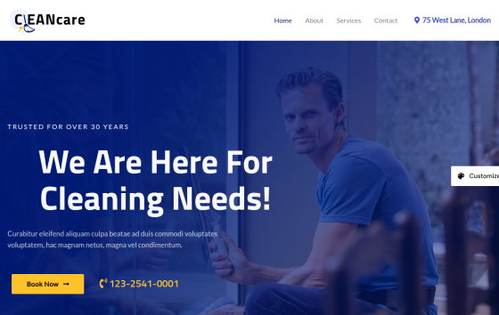 Residential and Commercial Cleaning — Home & Repair Services Automotive & Trade Services website design preview