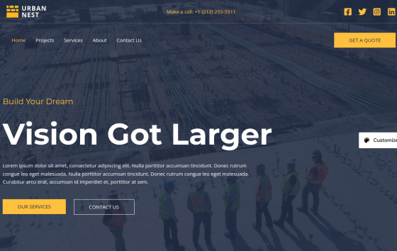 Construction Company — Construction & Trade Business website design preview