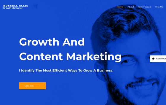 Growth Marketer — Magazine & Editorial Blog website design preview