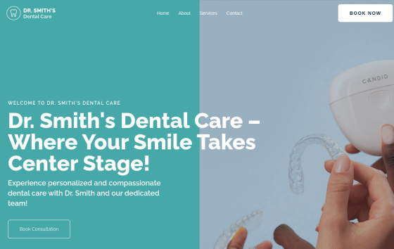 Dental Care — Clinics & Medical Health & Beauty website design preview