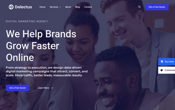 Digital Marketing Agency — SaaS & Digital Business Business website design preview