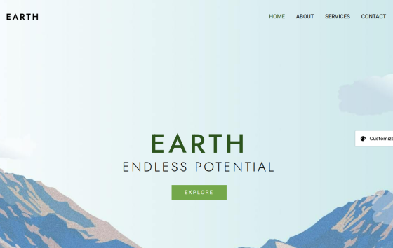 Planet Earth — Charities & Foundations Nonprofit website design preview