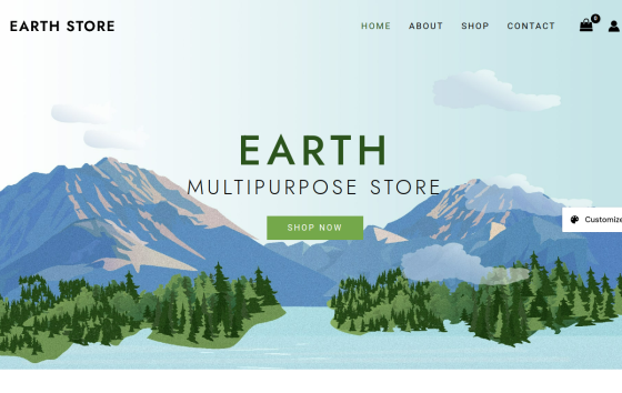 Planet Earth Store — Charities & Foundations Nonprofit website design preview