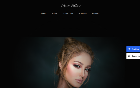 Fashion Photography Portfolio — Portrait & Wedding Photography website design preview