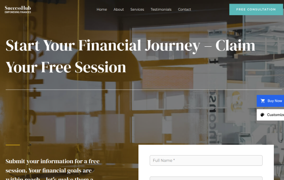 Financial Advisors — Legal & Finance Business website design preview