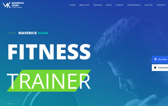 Fitness Trainer — Gyms & Studios Fitness website design preview