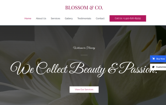 Florist — Home & Repair Services Automotive & Trade Services website design preview