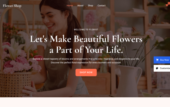 Flower Shop — Corporate & Consulting Business website design preview