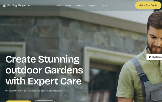 Gardening Landscaping — Home & Repair Services Automotive & Trade Services website design preview