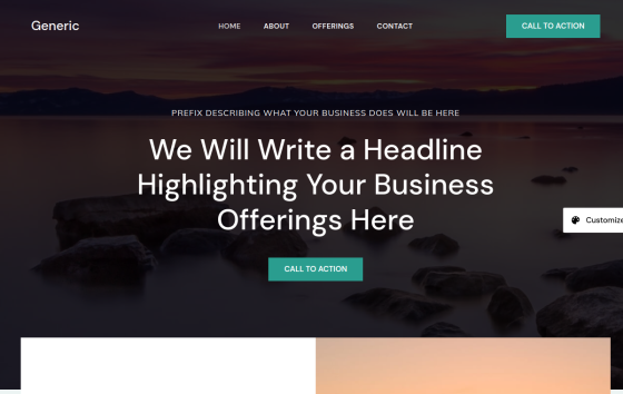Generic Template — Corporate & Consulting Business website design preview