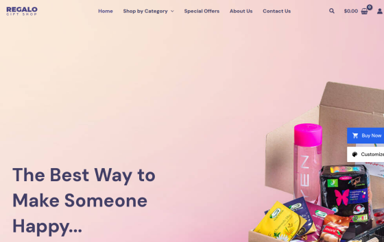 Gift Shop — Home, Kids & Pets eCommerce website design preview