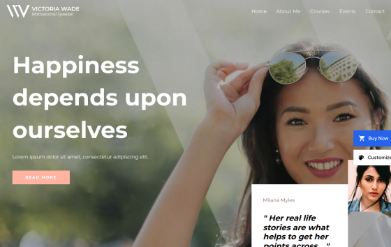 Inspirational Speaker — Personal Portfolios Portfolio website design preview