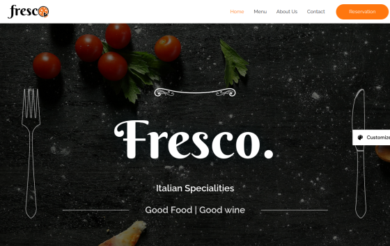 Italian Restaurant — Fine Dining & Bistro Restaurant website design preview