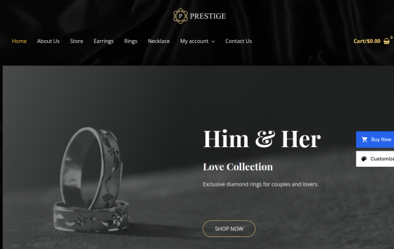 Jewellery — Jewelry & Accessories eCommerce website design preview