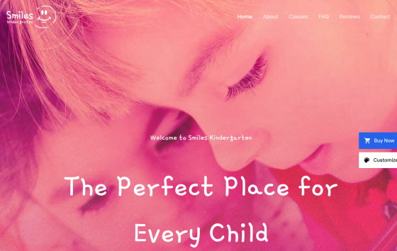 Kindergarten — Schools & Universities Education website design preview