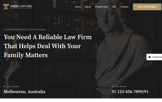 Lawyer — Legal & Finance Business website design preview