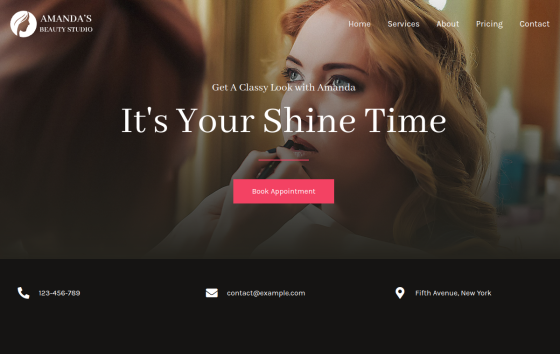 Makeup Artist — Hair & Nails Health & Beauty website design preview