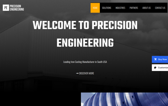 Manufacturing — Construction & Trade Business website design preview