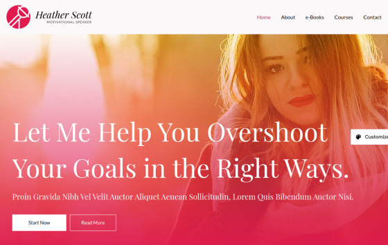 Motivational Speaker — Personal Portfolios Portfolio website design preview