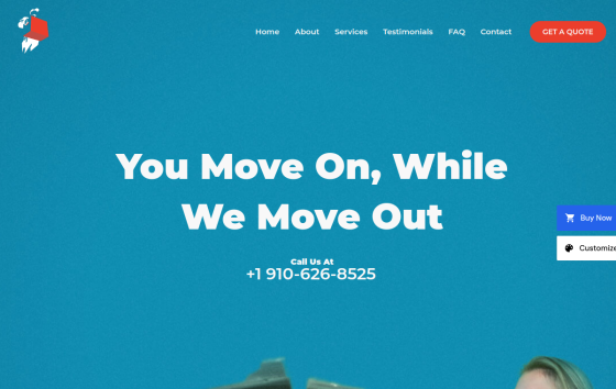 Fly Movers — Residential Real Estate website design preview