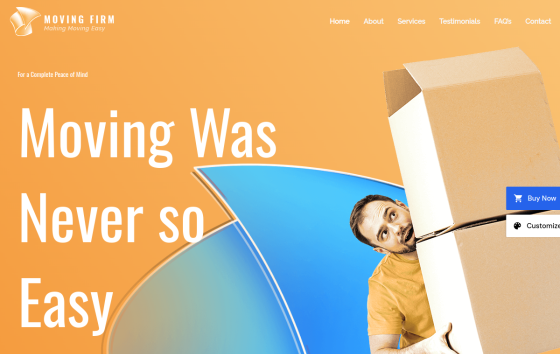 Moving Services — Residential Real Estate website design preview