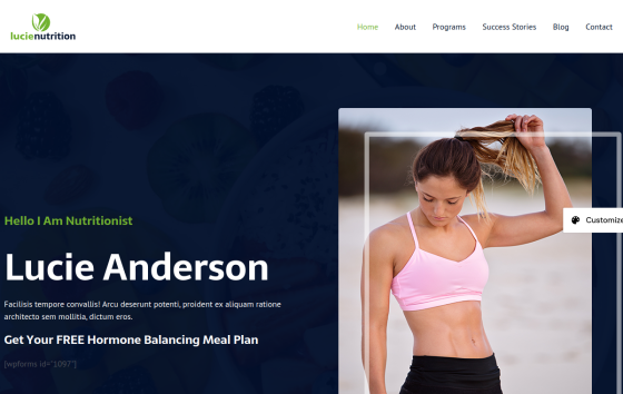 Personal Dietitian — Clinics & Medical Health & Beauty website design preview