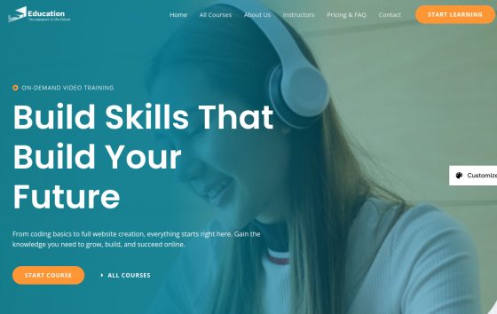Online Courses — Online Courses & Mentoring Education website design preview