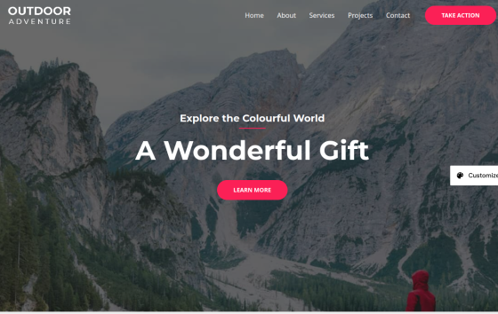Outdoor Adventure — Water & Adventure Sports Sports & Outdoor website design preview