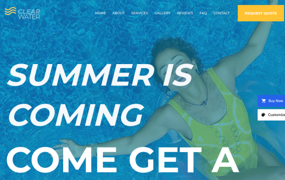 Pool Services — Home & Repair Services Automotive & Trade Services website design preview