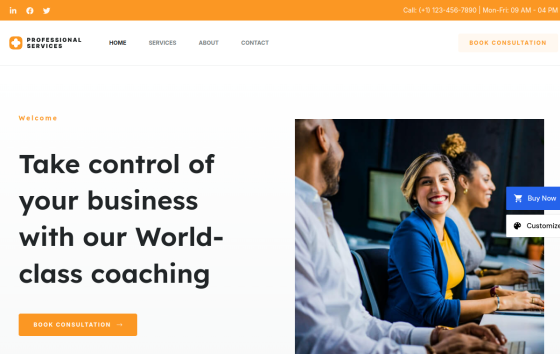 Professional Services — Tech & Startups Technology website design preview