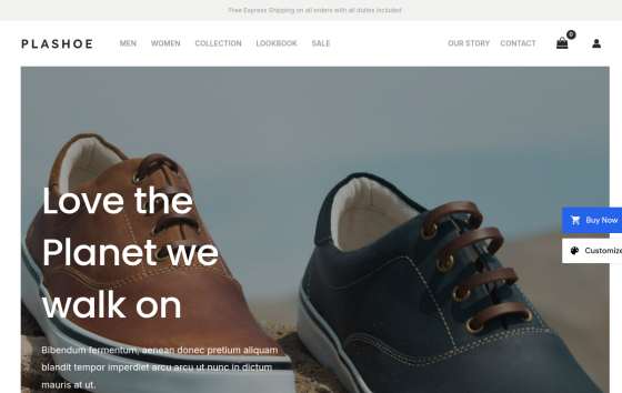 Recycled Shoe Store — Fashion & Apparel eCommerce website design preview