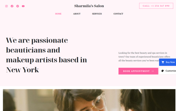 Salon Spa — Corporate & Consulting Business website design preview