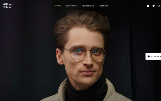 Theatre Artist — Studios & Creative Photography website design preview