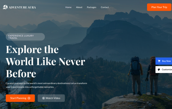 Travel Agency — Digital & Marketing Agency website design preview