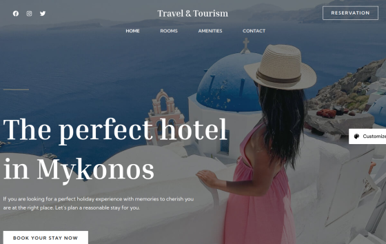 Travel Tourism — Outdoor & Nature Travel & Hospitality website design preview
