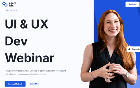 Webinar — Online Courses & Mentoring Education website design preview