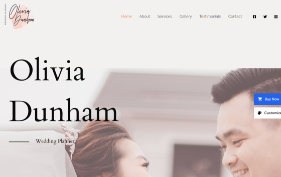 Wedding Organizer — Weddings & Events Travel & Hospitality website design preview