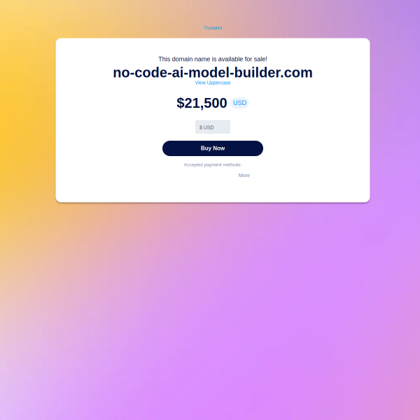 No Code AI Model Builder