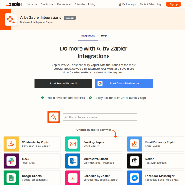 Zapier AI Integrations