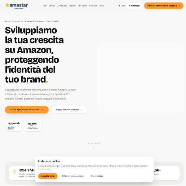 Anteprima del sito Amastar