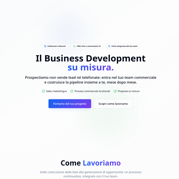Anteprima del sito Prospectiamo