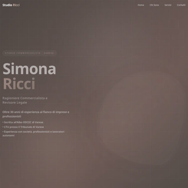 Anteprima del sito Studio Simona Ricci