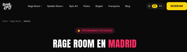 Break and Joy Madrid — rage room in Madrid