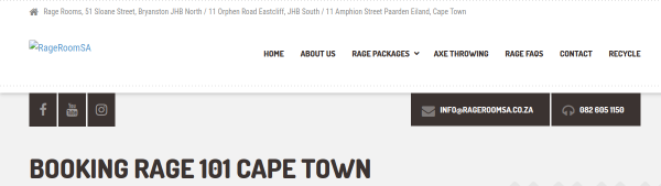 Rage 101 Cape Town — rage room in Cape Town