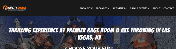 Sin City Smash — rage room in Las Vegas