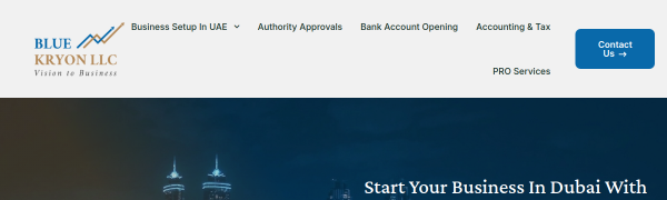 Blue Kryon LLC website screenshot